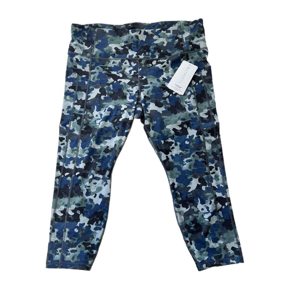 Athleta Ultimate Stash II Yoga Pants 7/8 Tights Womens Size 2X Cloud Camo NEW
